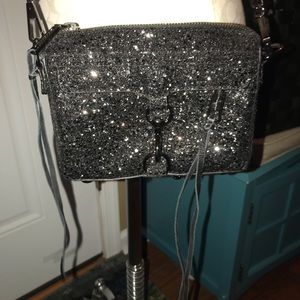 Rebecca Minkoff Mini Mac in Black Glitter